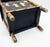 Black Vintage Black Lacquer & Faux Bamboo Chinoiserie Narrow Accent Cabinet With Mother-of-Pearl Inlay For Sale - Image 8 of 10
