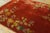 Art Deco 1930s Ruby Red Floral Antique Chinese Art Deco Carpet 6' X 8' 6'' Knotted Pile Wool Rug For Sale - Image 3 of 11