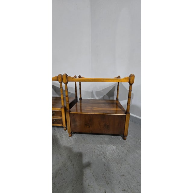 Vintage Yew Side Tables, 1920, Set of 2 For Sale - Image 4 of 13