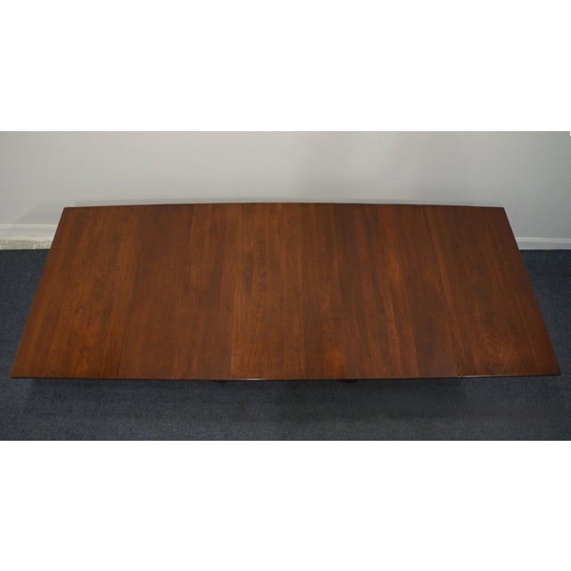 Canal Dover Solid Quarter Sawn Oak Contemporary Mission Style 120" Ironwork Trestle Dining Table For Sale - Image 4 of 12