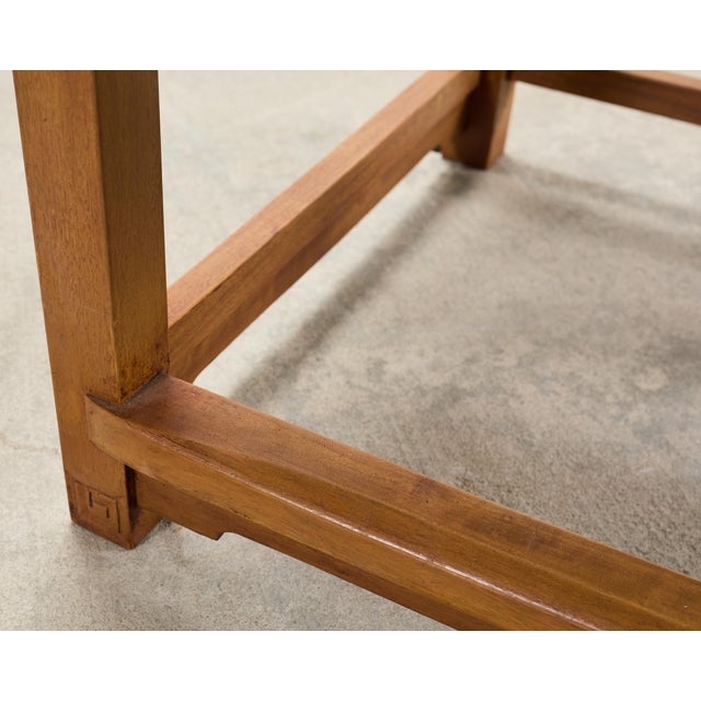Pair of Chinese Ming Style Scholar's Armchairs With Marble Inset For Sale - Image 15 of 18