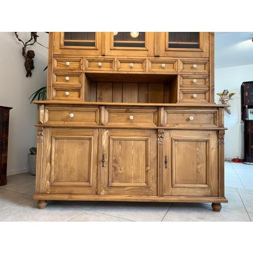 Brown Gründerzeit Kitchen Cupboard in Wood For Sale - Image 8 of 15
