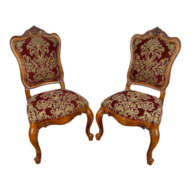 Ethan Allen Tuscany French Carved Dining Room Side Chairs Pair Chairish