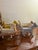 1940s Vintage 1940s Adirondack Western Twig and Bark Handmade Covered Wagon Folk Art With Four Handcarved Wooden Horses and Two Drivers Figures For Sale - Image 5 of 12