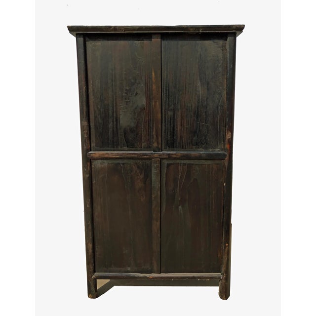 Late 19th Century Hand Carved Apron Antique Chinese Cabinet For Sale - Image 12 of 12