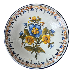 Spanish Hand-Painted Wall/Centerpiece Bowl