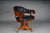 Antique English Chesterfield Captain's Desk Chair in Mahogany, 1830s For Sale - Image 9 of 18