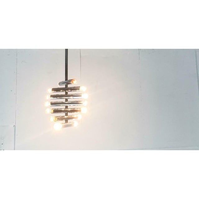 Mid-Century Space Age Flexible Chrome Ceiling Lamp, 1960s For Sale - Image 4 of 18