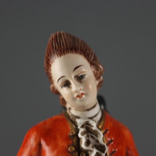 Antique 19th Century Figurines from Rudolstadt Porcelain, Germany, Set of 2 For Sale - Image 10 of 16