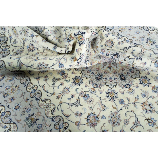 Hand-Knotted Kashan Oriental Rug For Sale - Image 11 of 13