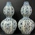 Very Large Pair of Late 20th Century Chinese Art Porcelain Blue and White Hexagonal Double Gourd Vases For Sale - Image 9 of 12