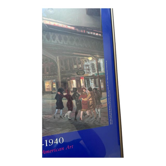 In the City 1993 Framed Exhibit Poster, Whitney, Sloan - 6th Ave Elevated at 3rd St. For Sale - Image 4 of 6