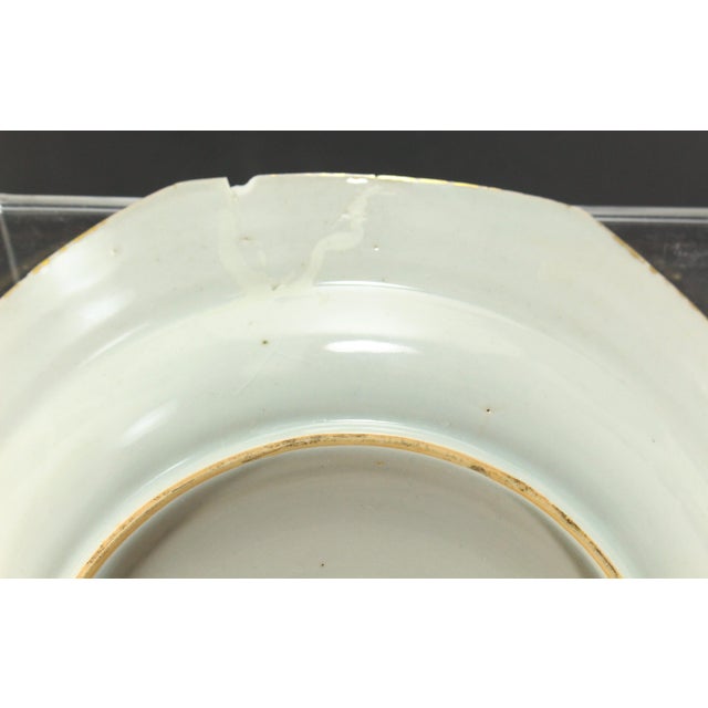 C. 1765 China Pair Armorial Octagonal Plates, Arms of Wyatt Impaling Fowle For Sale - Image 14 of 18