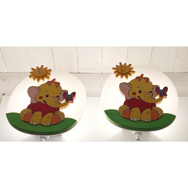 Vintage Italian Children's Room Wall Lamps by Aracne, 1990s, Set of 2 For Sale - Image 4 of 7