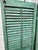 Antique American Green Farmhouse Shutter 19th C Architectural Salvage- Pair For Sale In Los Angeles - Image 6 of 8