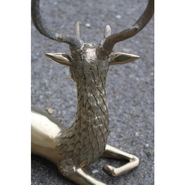Deer Sculpture in Solid Brass, Italy, 1950s, in Very Good conditions. Designed 1950 to 1959