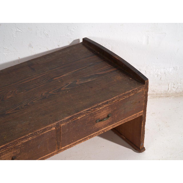 Japanese Low Side Table in Wood For Sale - Image 6 of 13