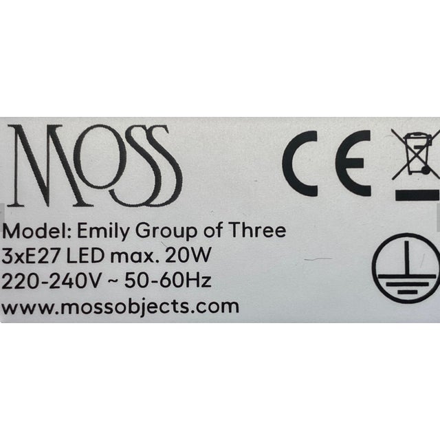 Emily Group of Three Pendant in Metallic Tones by Daniel Becker For Sale - Image 6 of 7