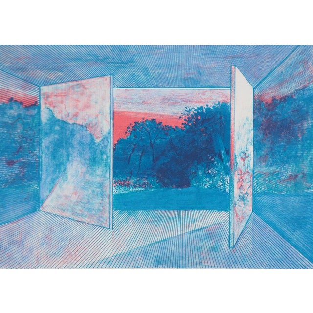 Pierre GARCIA-FONS (1928-2016) View from the Window Original color lithograph Signed in pencil Limited edition of 90...