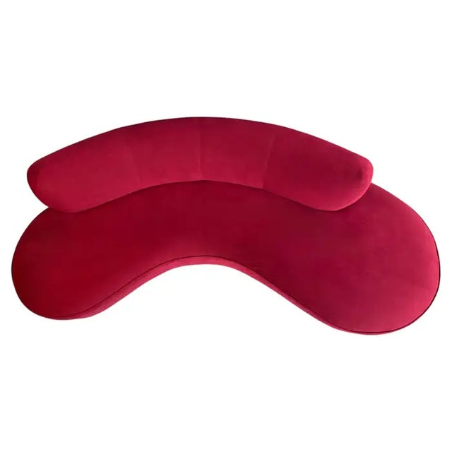 Vladimir Kagan Serpentine Cloud Curved Sofas for Directional, Signed Pair For Sale - Image 10 of 18