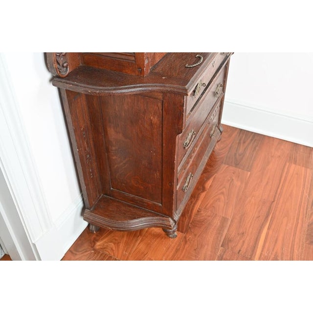 Wood Late 19th Century Victorian Renaissance Revival Carved Drop-Front Secretary Desk For Sale - Image 7 of 18