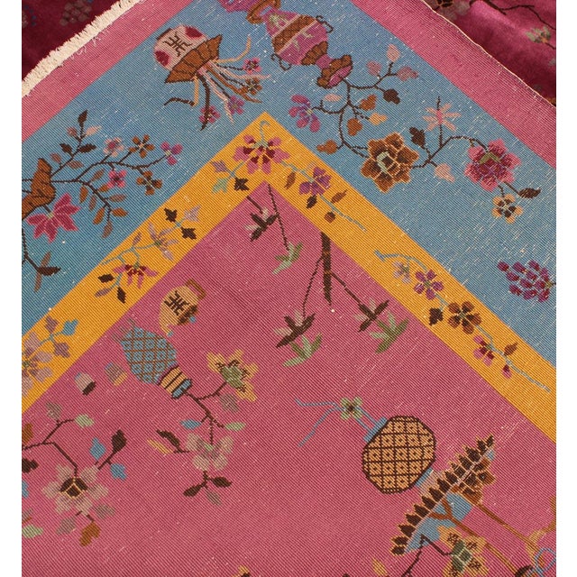 Grandiose Chinese Art Deco Rug in Vibrant Colors 10'10'' X 17'3'' For Sale In Atlanta - Image 6 of 6