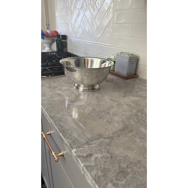 1960s 1960s Paul Revere Style Gorham Silver Plate Pedestal Bowl For Sale - Image 5 of 6
