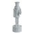Tiler 12" White Nutcracker Taper Candle Holder For Sale
