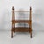 Italian antique whatnot or coffe table in wood, early 1900s Wooden etagere or coffee table with three shaped shelves of...