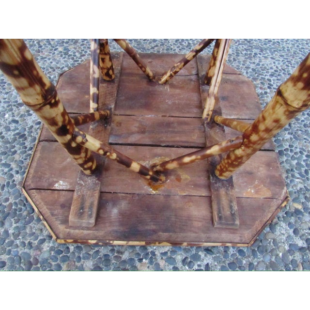 Antique English Tiger Bamboo Table For Sale - Image 17 of 17