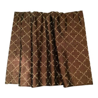 Bronze and Gold Window Treatment For Sale