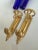 Blue Antique Late 19th Exquisite Louis Philippe French Wall Sconces With Sèvres-Style Cobalt Blue Glass Vases Gilded Ormolu Mounts, a Pair For Sale - Image 8 of 12