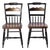 Pair of Signed Vintage Hitchcock Chairs With Eagle Decoration For Sale