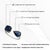 4 Carat Natural Blue Sapphire Toi Et Moi Cockrtail Ring Size 5 in 18k Gold For Sale - Image 12 of 16