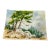 Charming Watercolor Forest Lanscape Painting For Sale