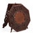 Anglo Indian Intricately Carved Teak Folding Campaign Table Octagon Top For Sale - Image 9 of 17