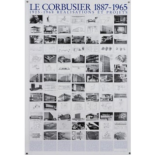 Le Corbusier Exhibition Poster, 1987 For Sale