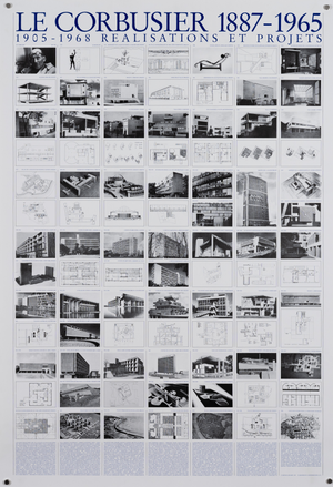 Le Corbusier Exhibition Poster, 1987