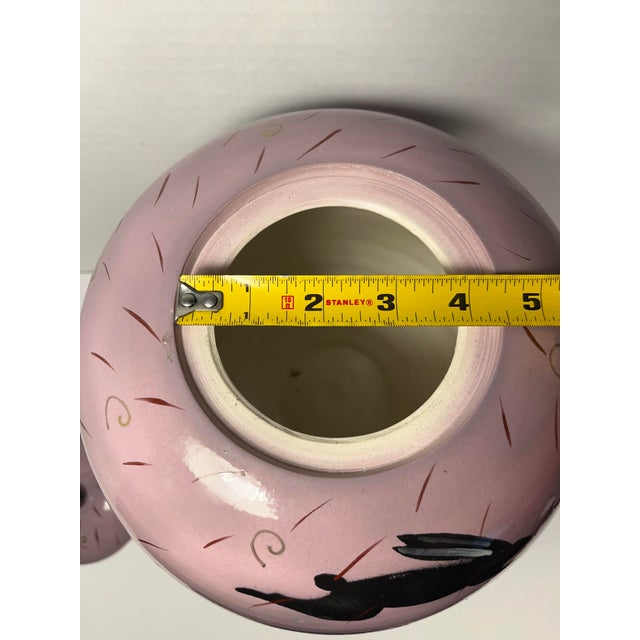 1980's Vintage LeStudio Page Thorbeck Studio Art Pottery Rabbits Lidded Jar For Sale - Image 10 of 10