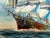 K. Dossi Oil Painting Sailing Ship Seascape Signed Maritime Art Ocean Nautical For Sale - Image 4 of 13