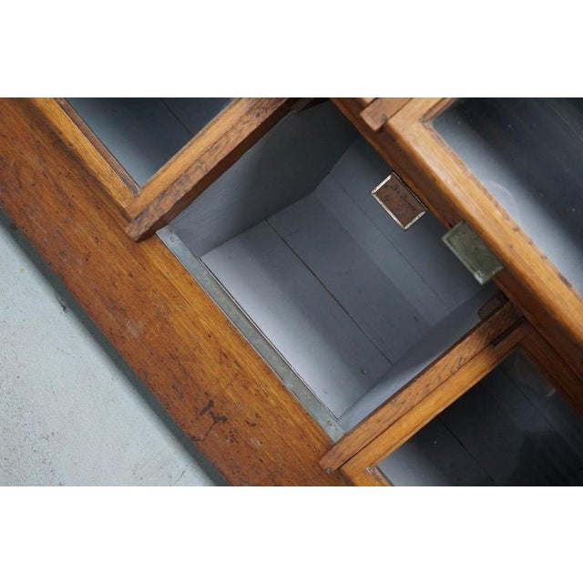 Large Dutch Oak Shop Cabinet, 1920s For Sale - Image 18 of 18
