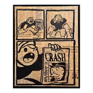 Alec Monopoly - Crash "The Anatomy of a Market Meltdown" Painting For Sale