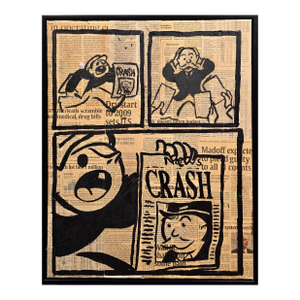 Alec Monopoly - Crash "The Anatomy of a Market Meltdown" Painting