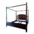 Mahogany Canopy Georgian Bed King by Baker Furniture / Milling Road For Sale