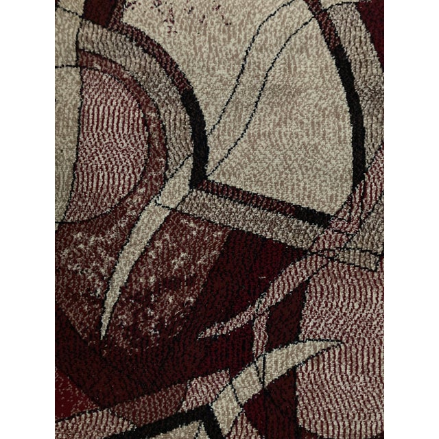 1980s Vintage Abstract Decor Rug, 1980s For Sale - Image 5 of 6