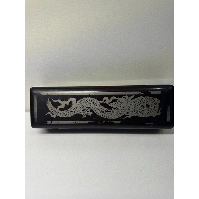 Japanese Shikki Lacquer Box with Dragon Motif, 1920s For Sale - Image 10 of 13