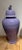 Chinoiserie Temple Jars 1980s Purple Pottery a Pair 49” Tall For Sale - Image 3 of 12