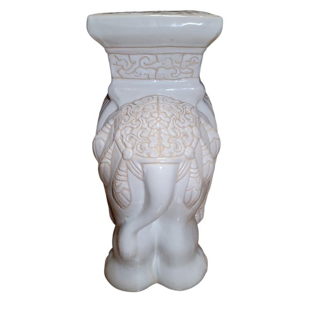 Vintage 1970's Elephant Garden Stool For Sale - Image 9 of 9