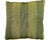 1990s Green Silk Striped Decorative Square Accent Throw Pillow For Sale - Image 4 of 12