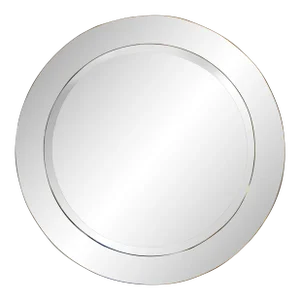 1960s Italian Modern Fontana Arte Inspired Beveled Mirror